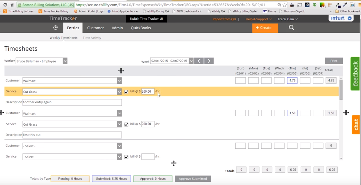  Quickbooks time tracker 3