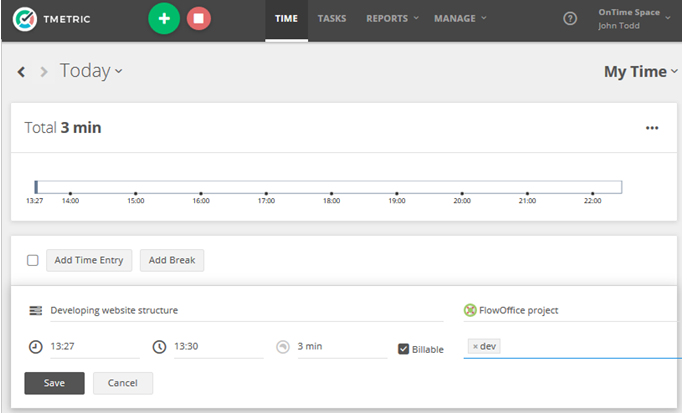 Time Tracker TMetric