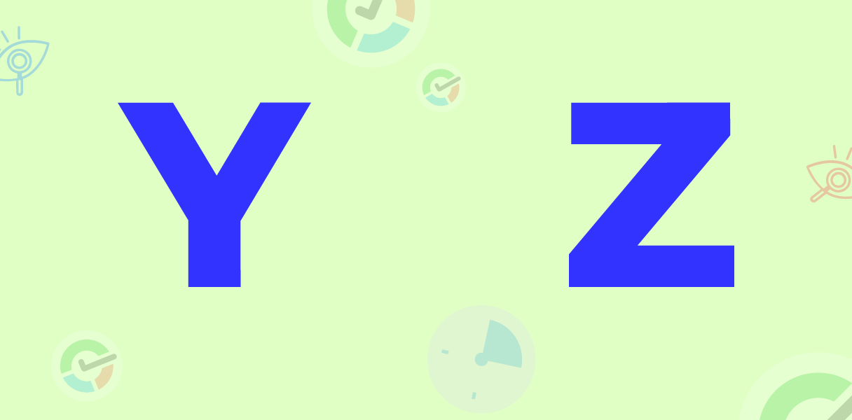 y z letters image 