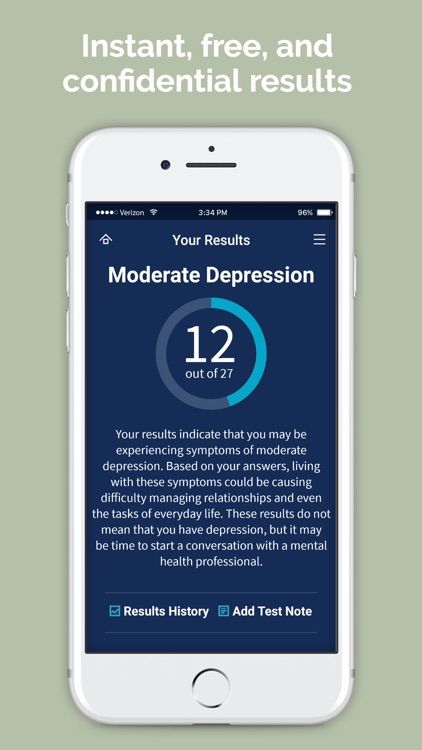 mental health test app 