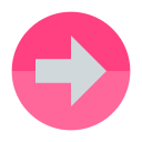 arrow pink icon 