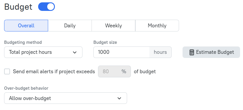 tmetric screenshot for project management 