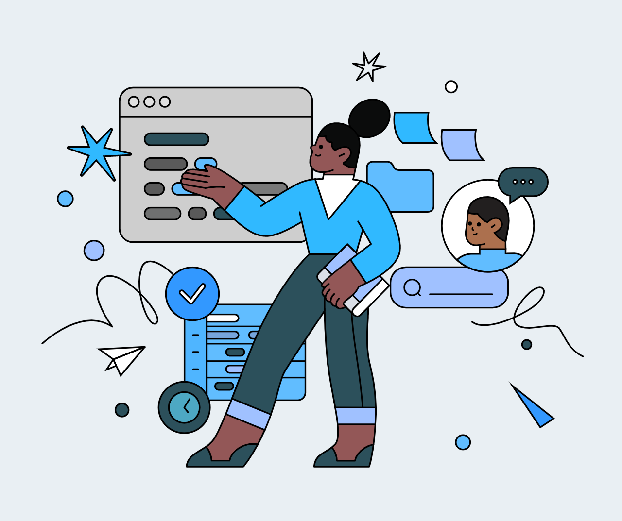 remote team collaborating