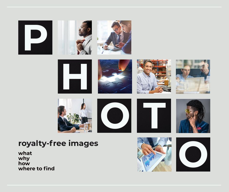 a set of photos and letters making the word PHOTO 