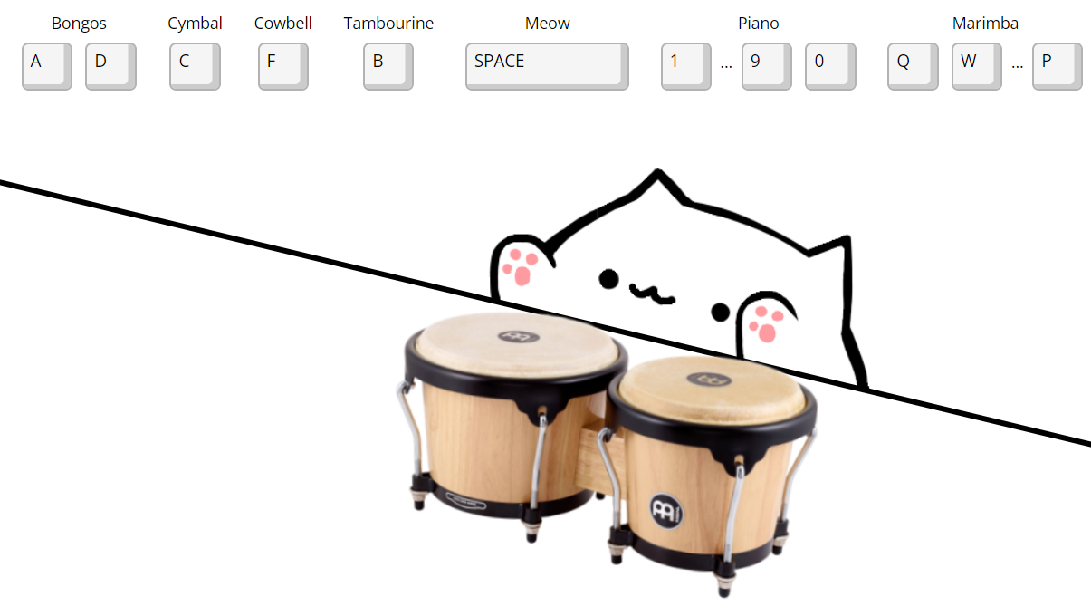 screenshot of bongo cat 