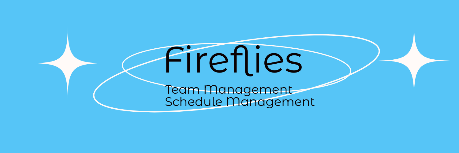 small banner for fireflies