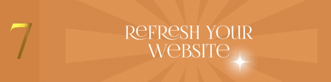 text refresh your website 