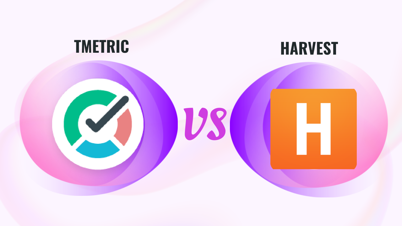 tmetric and harvest logos