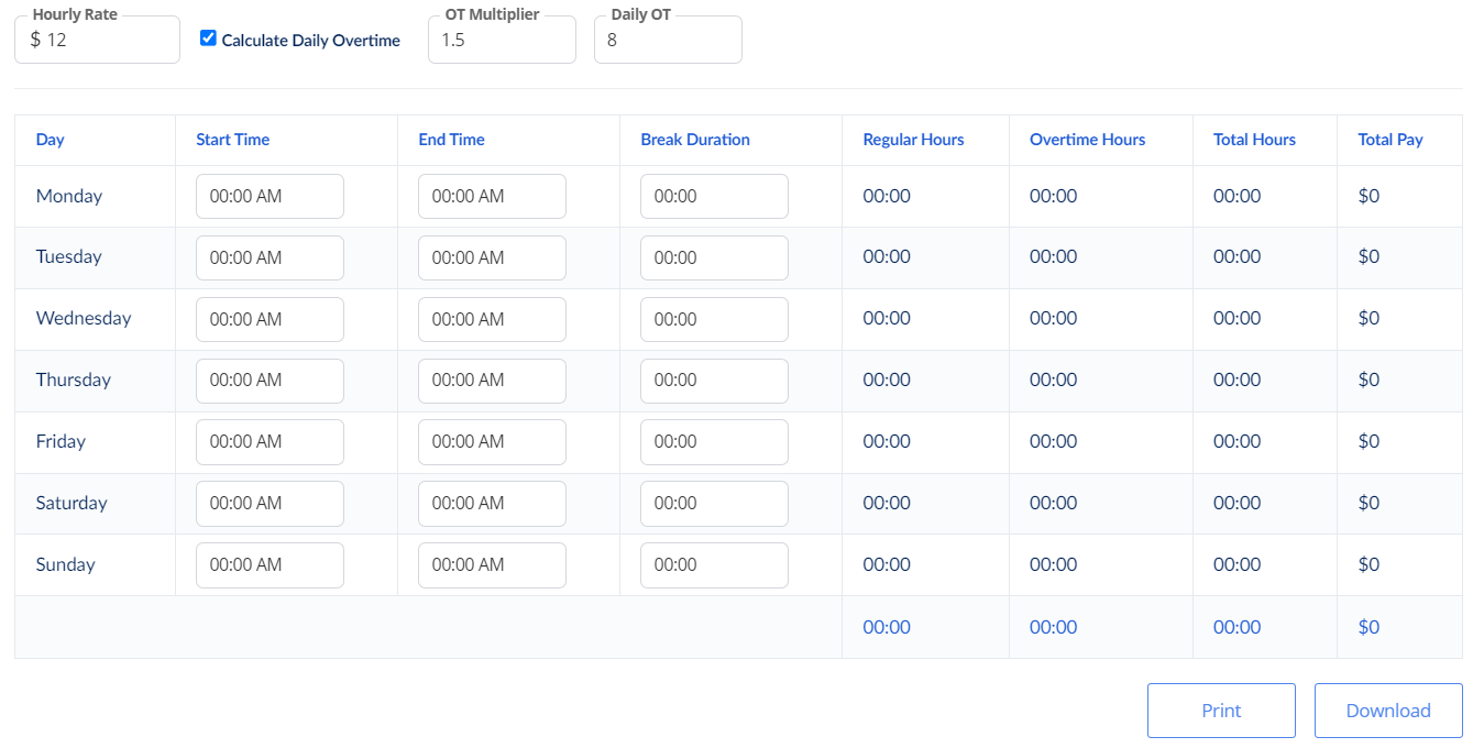 Best 10 Free Time Card Calculators