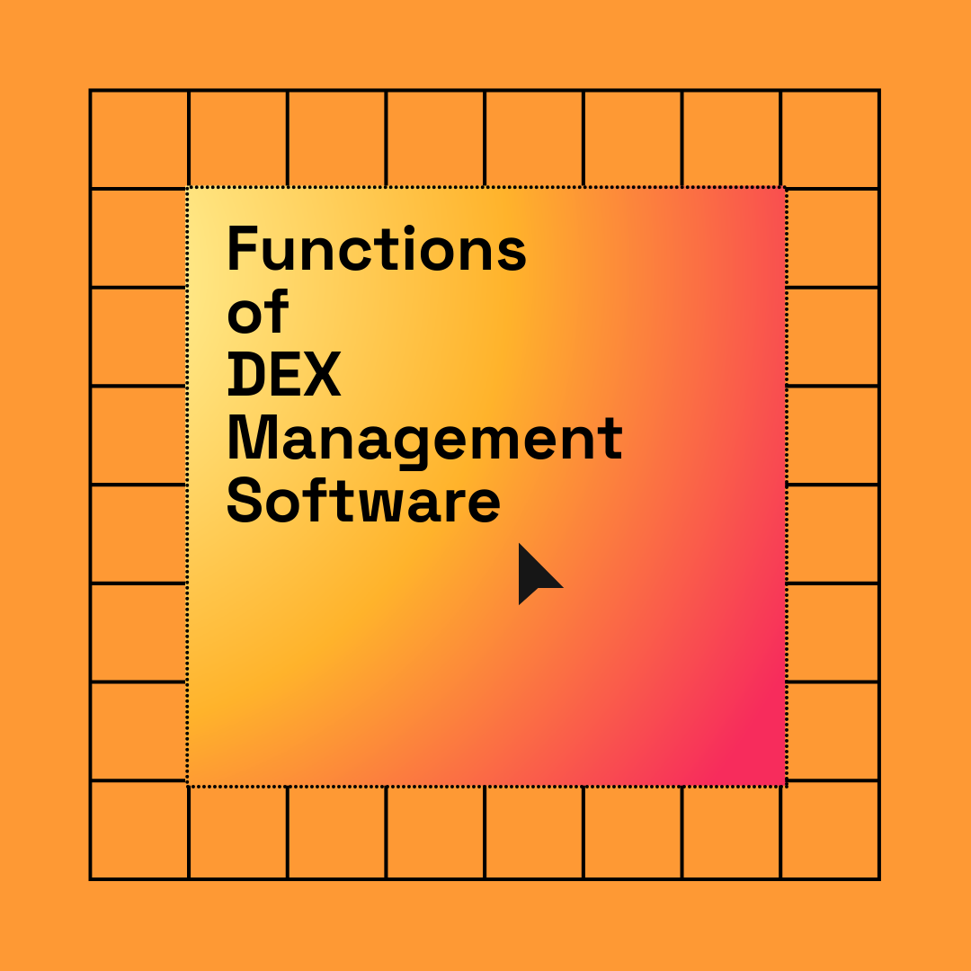orange banner for DEX software