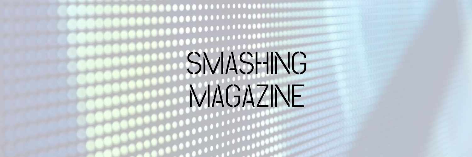 banner for Smashing Magazine tech site 