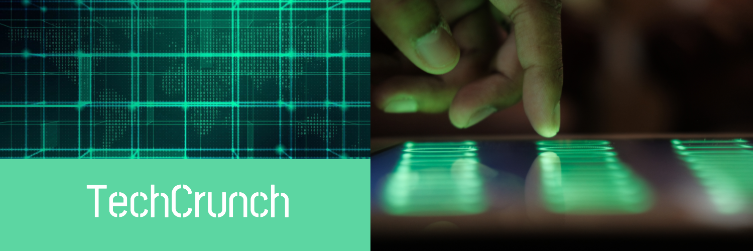 banner for TechCrunch tech site 