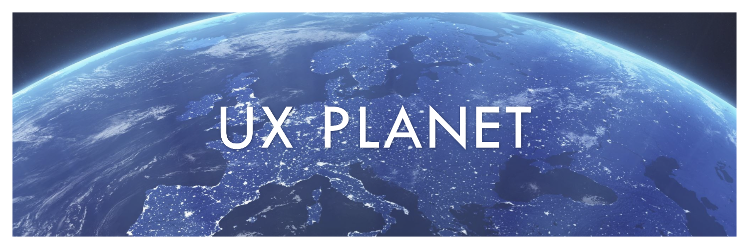 banner for UX Planet tech site 