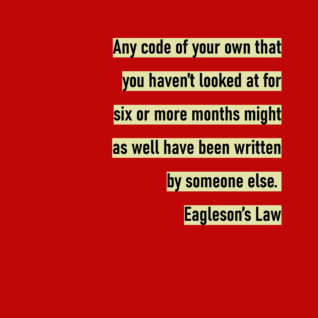 Eagleson's Law banner 
