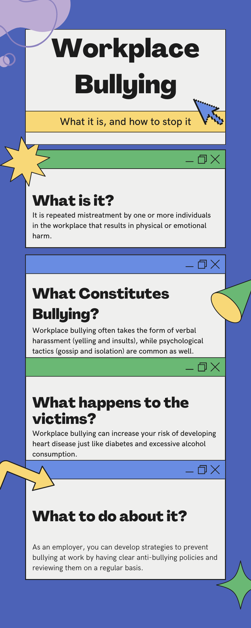 what is bullying at work inforgraphics 