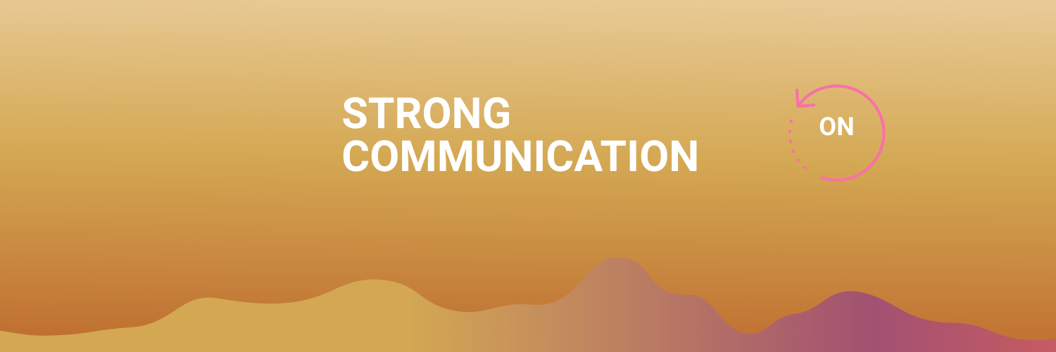 banner for strong communication