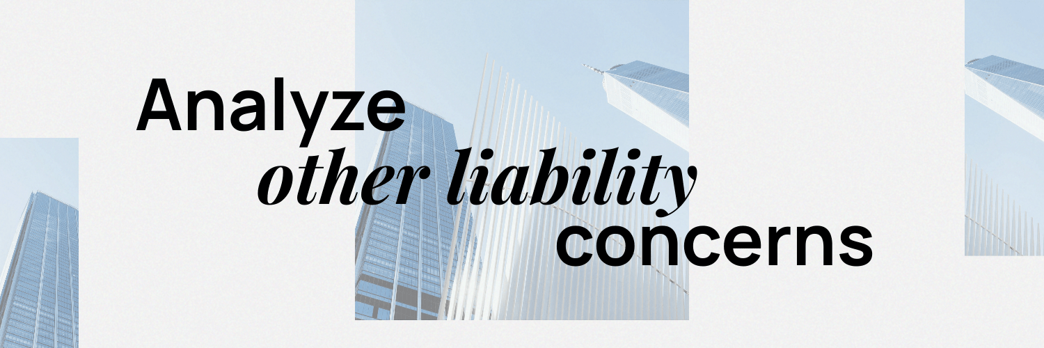 banner for liability concerns 