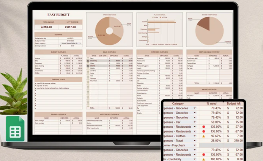 screenshot of Easy Budget Planner 