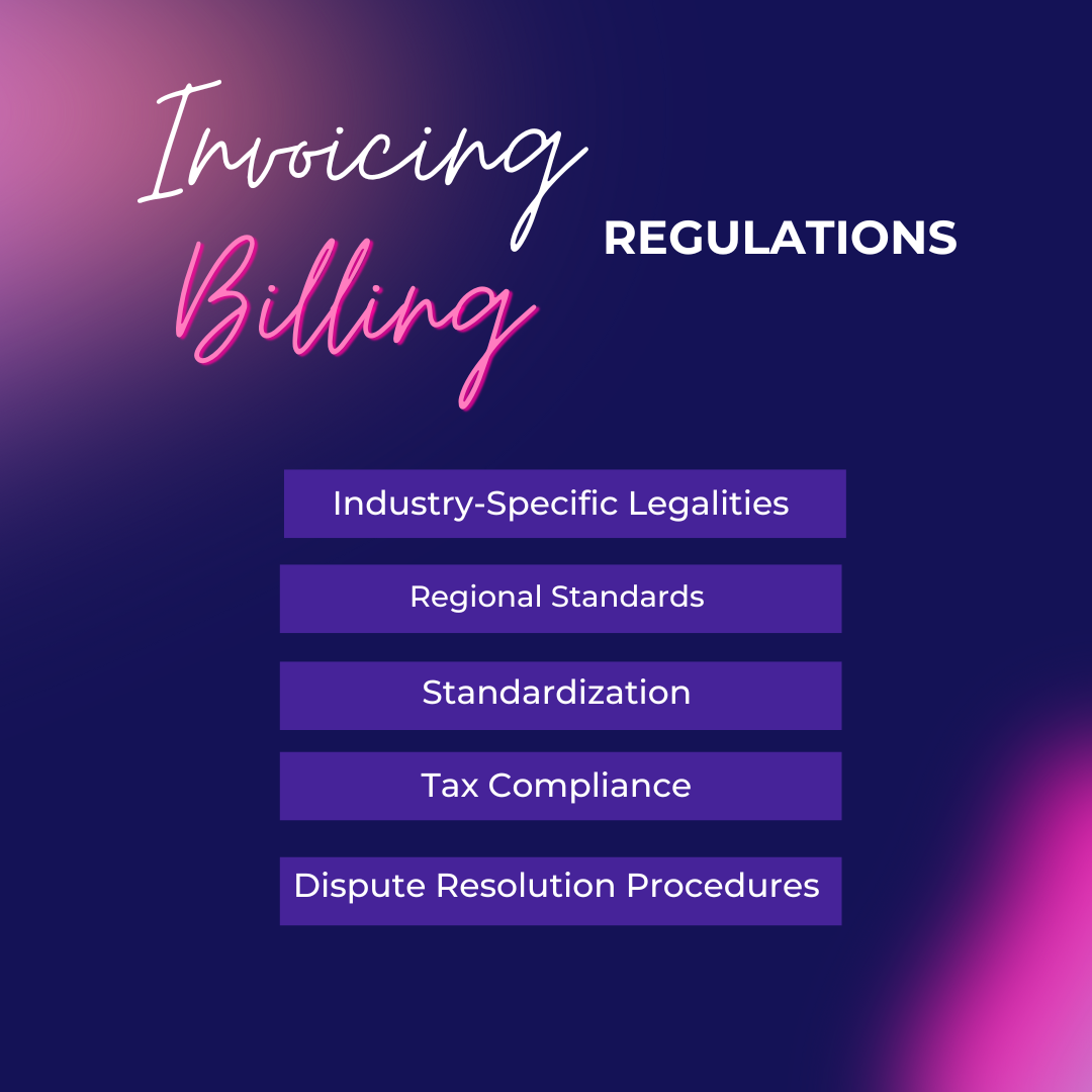 the list of invoicing regulations 