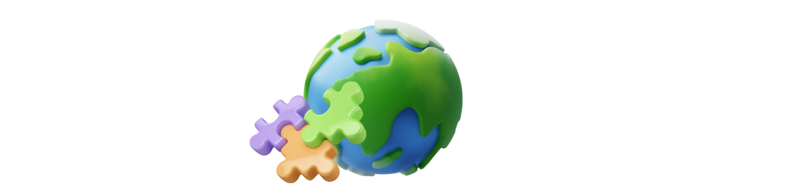 globe and puzzle icon 