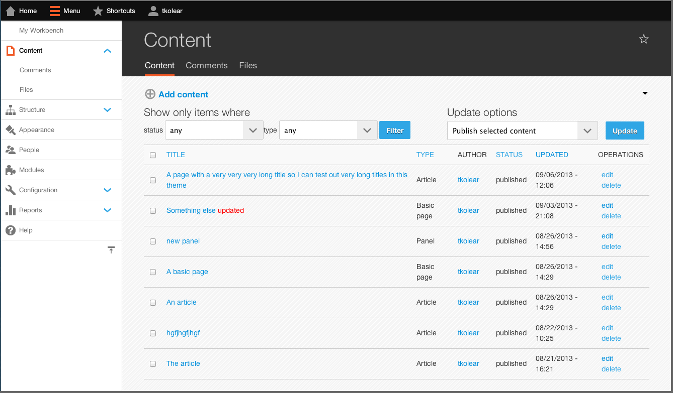 drupal content marketing screenshot