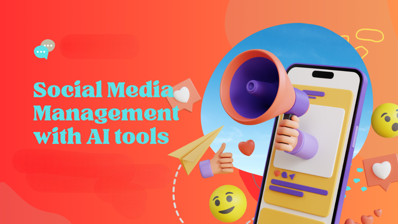 banner for social media management AI tools 