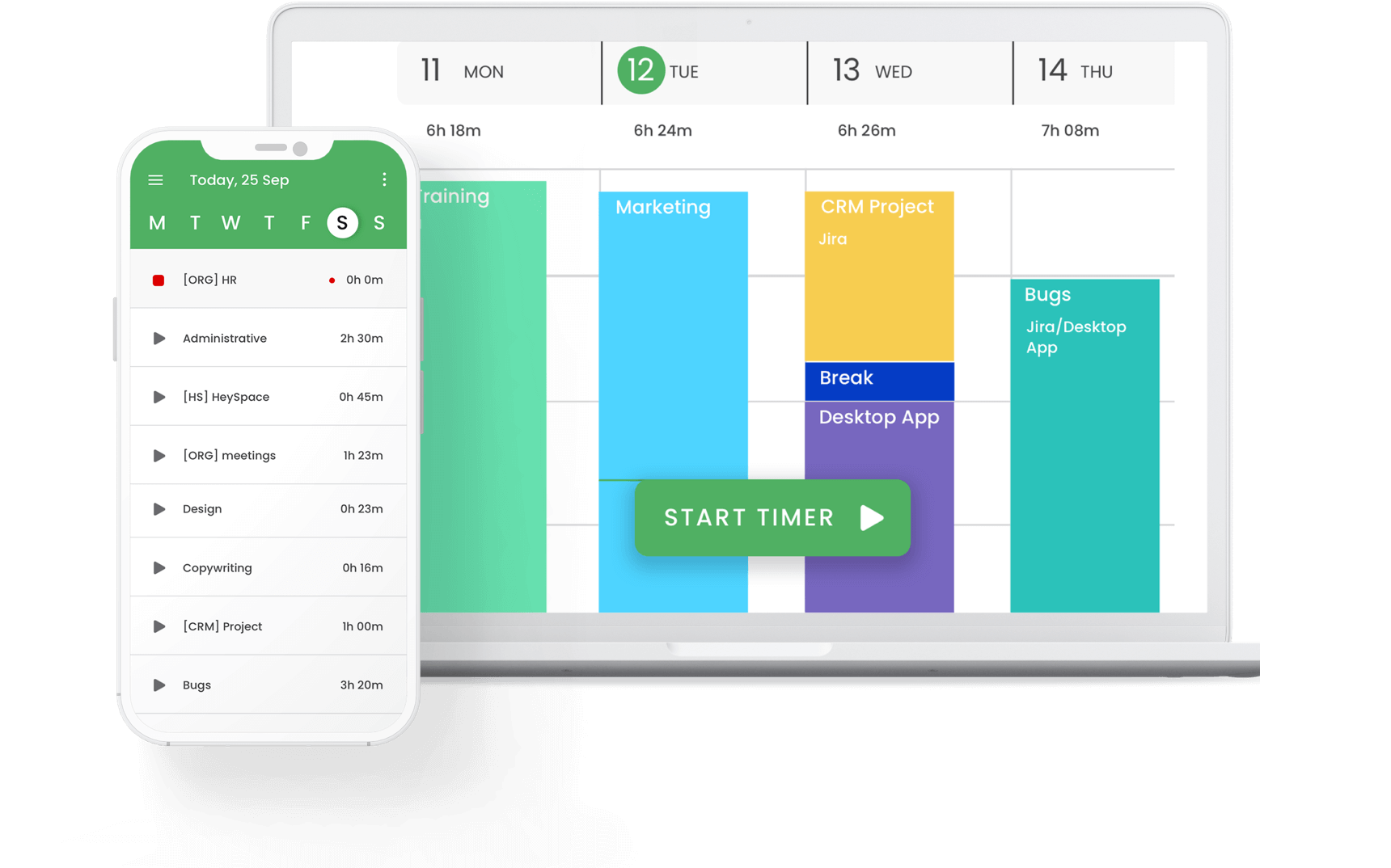 timecamp mobile time tracking app 