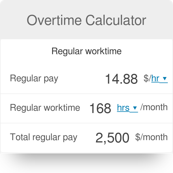 OmniCalculator for overtime calculations 