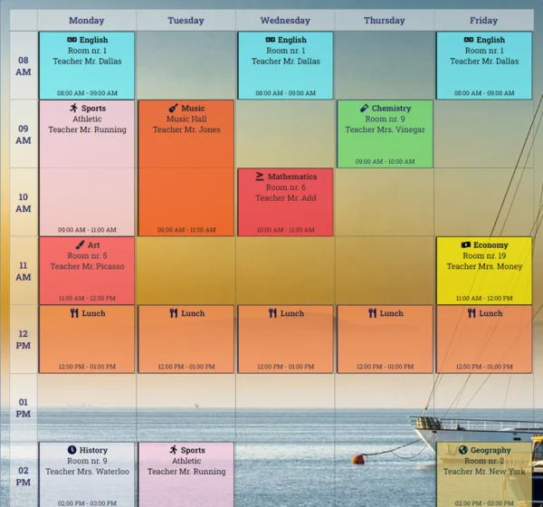 schedule builder online for students 