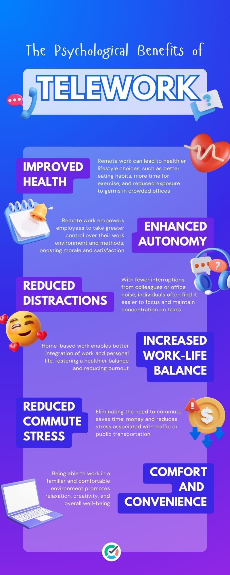 work from home infographics