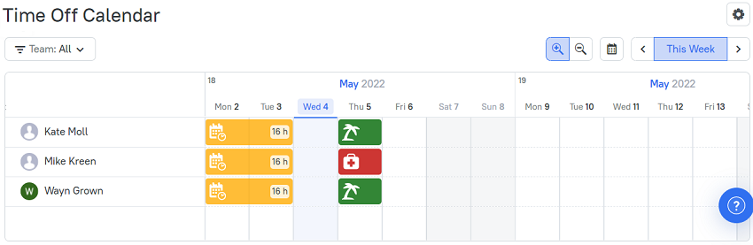 tmetric timeoff calendar