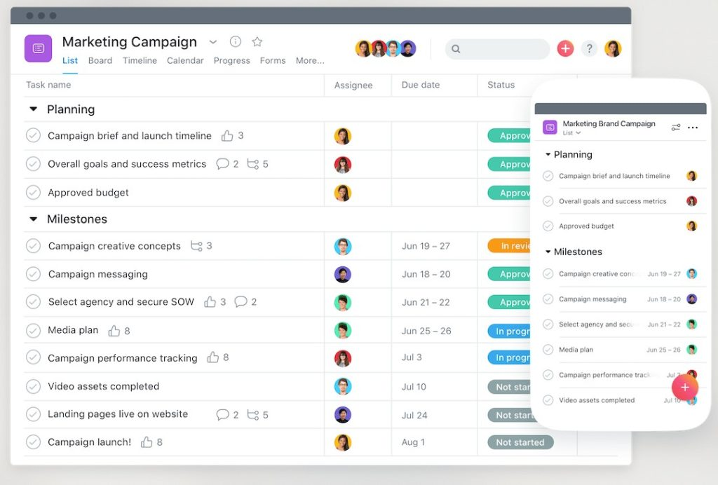 asana for remote work 