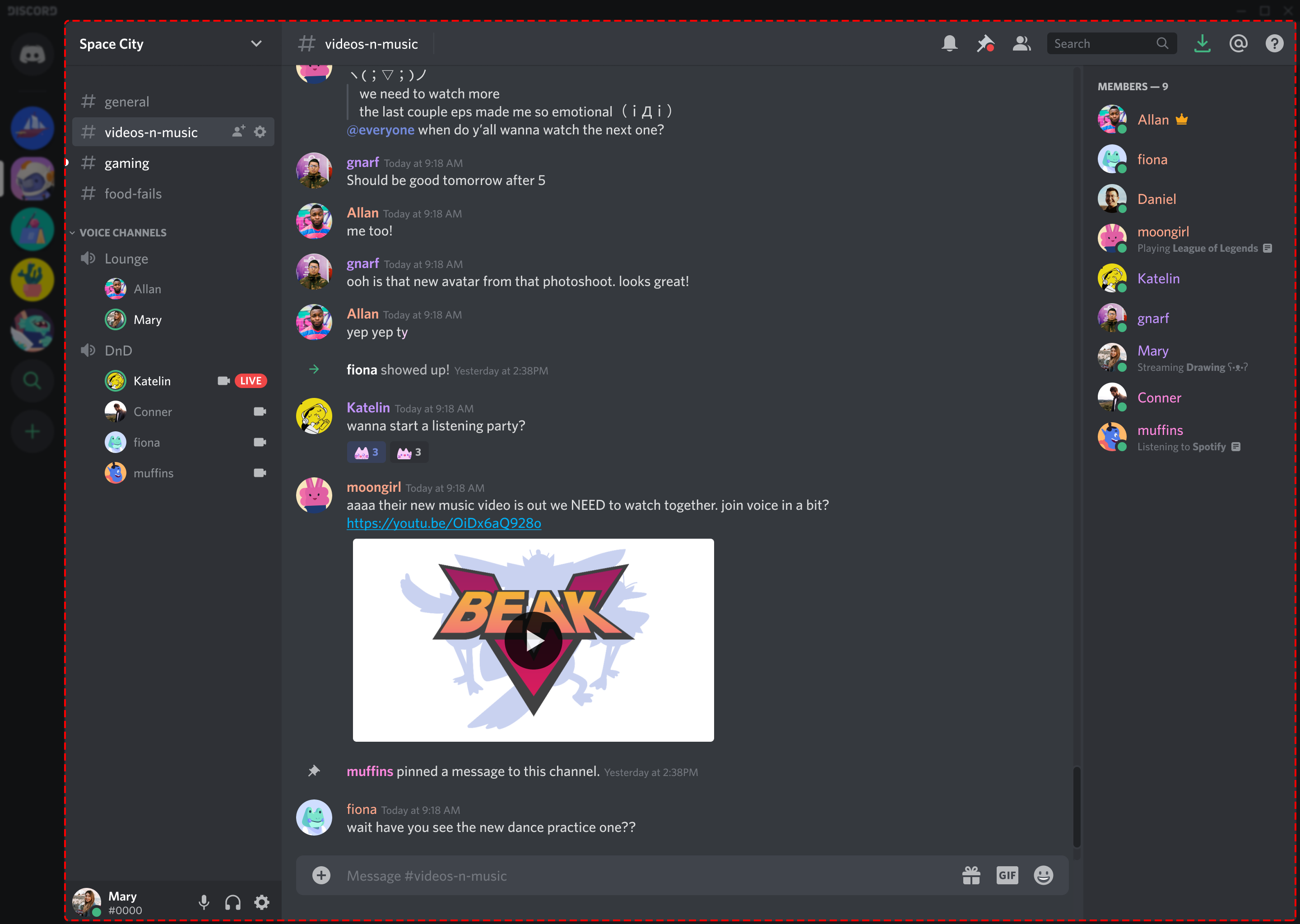 discord screenshot