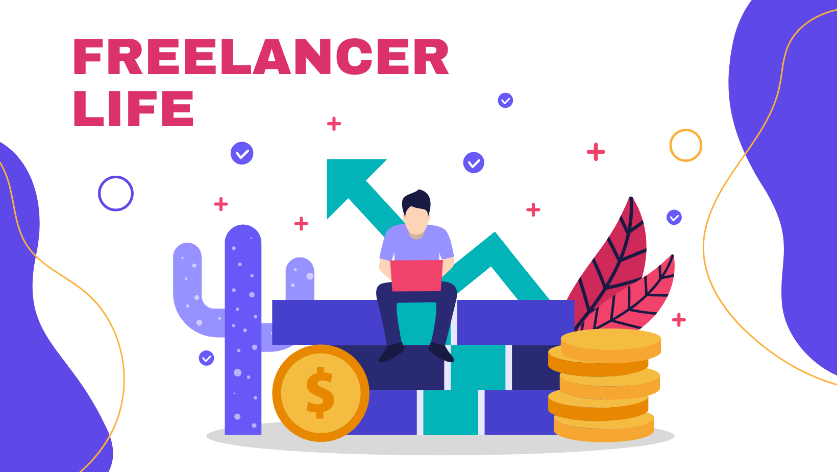 banner with graphic image of the freelancer 