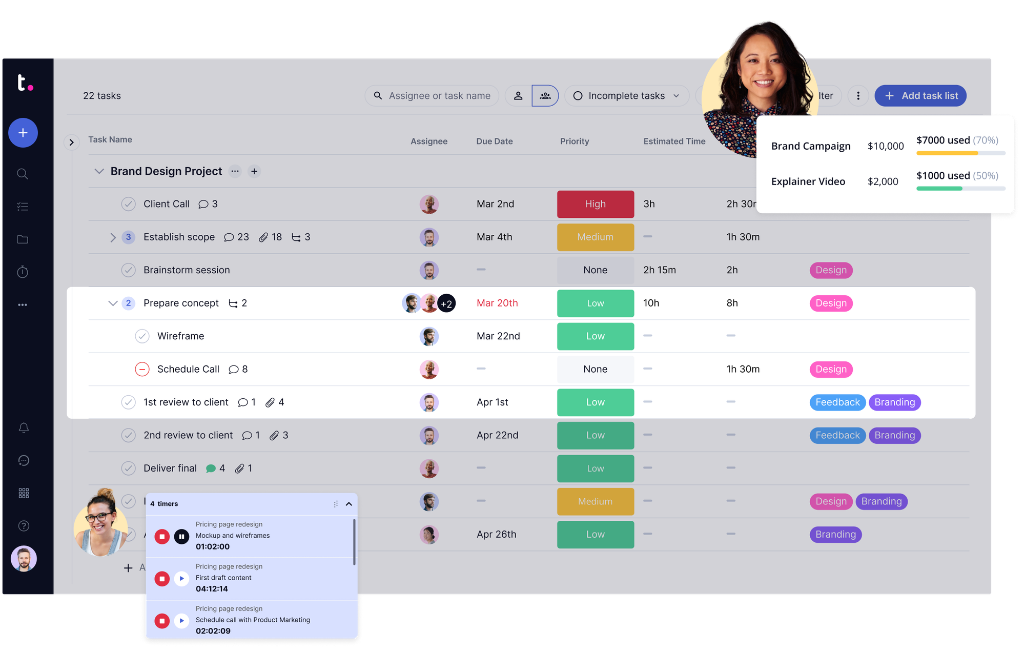 Teamwork for creative agency
