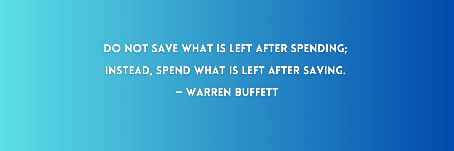 quote by Buffet on financial management