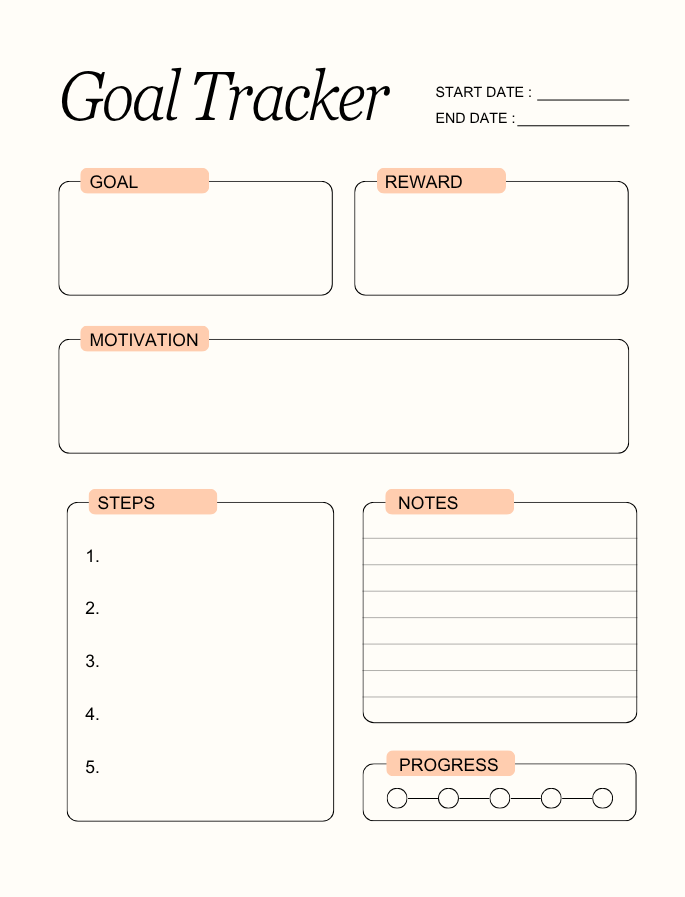 goal tracker example