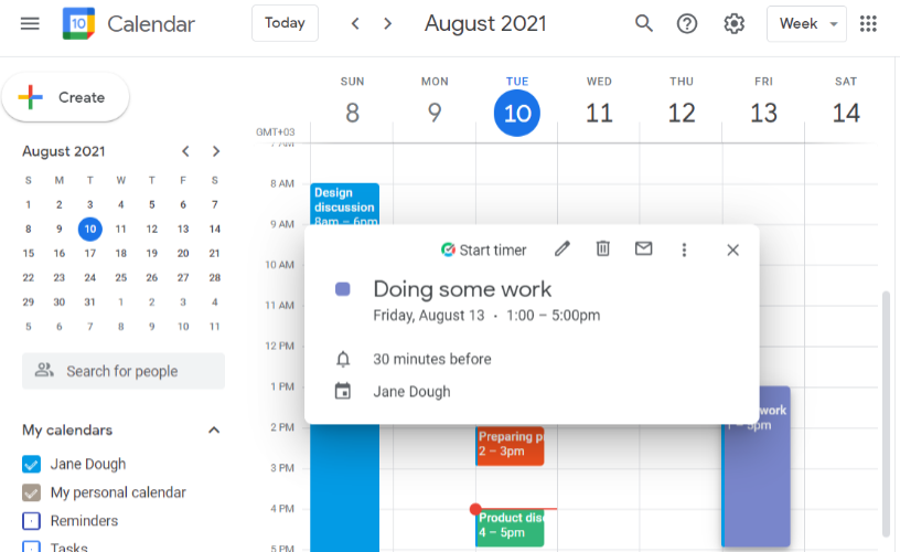 tmetric and gcal
