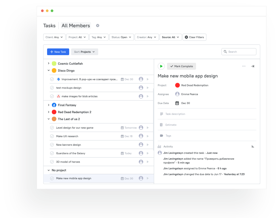 tmetric task management 