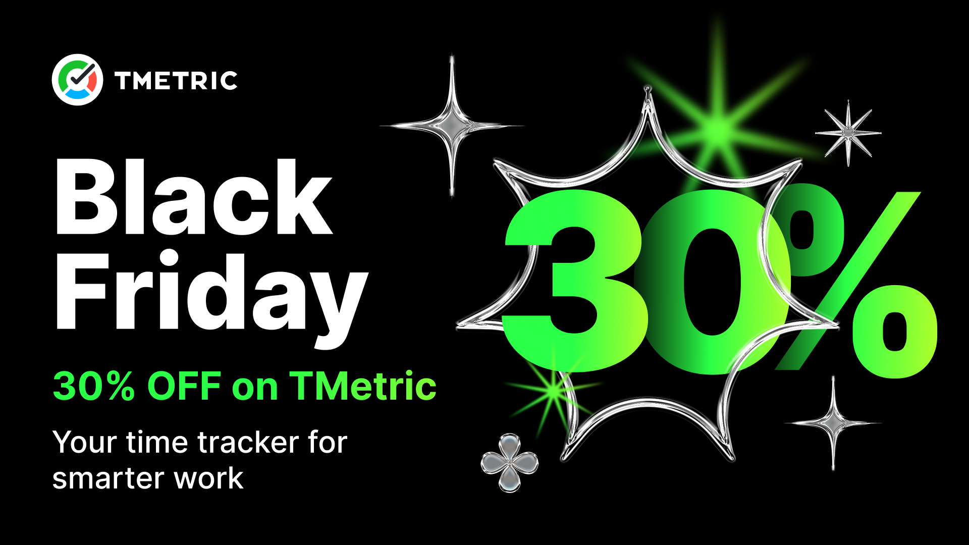 Black Friday is Here: Get 30% Off All TMetric Plans!