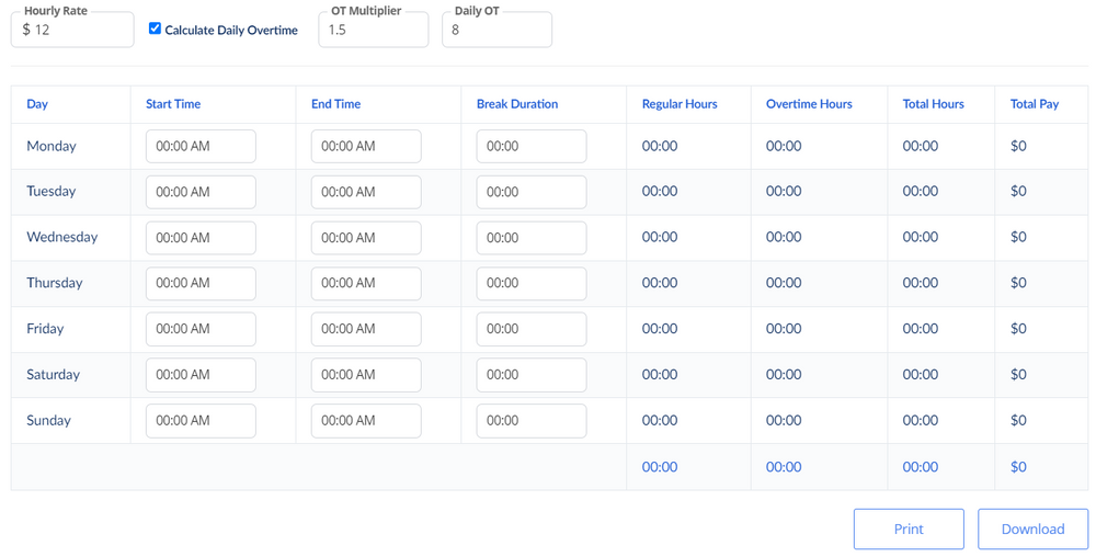 Best 10 Free Time Card Calculators