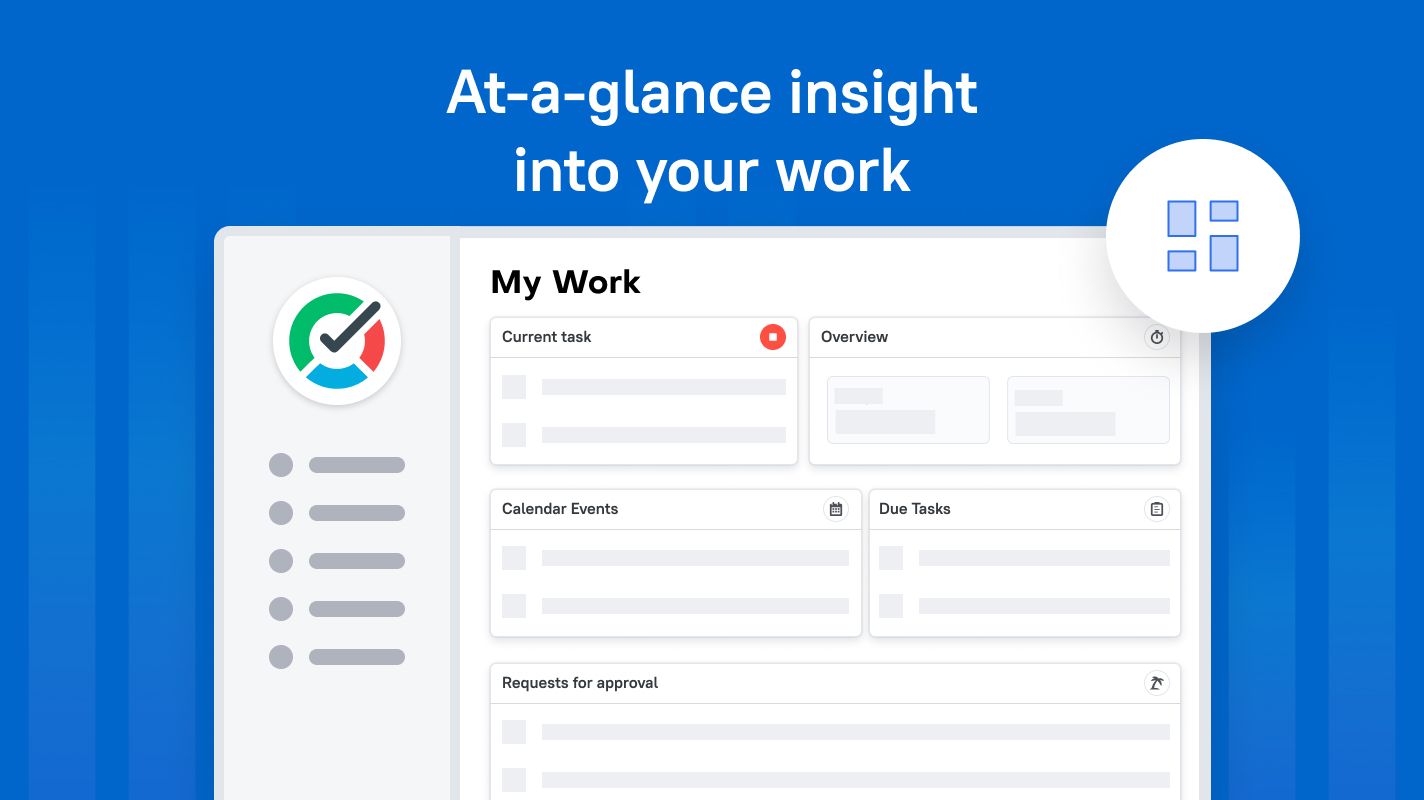 New Personal Dashboard to monitor your work