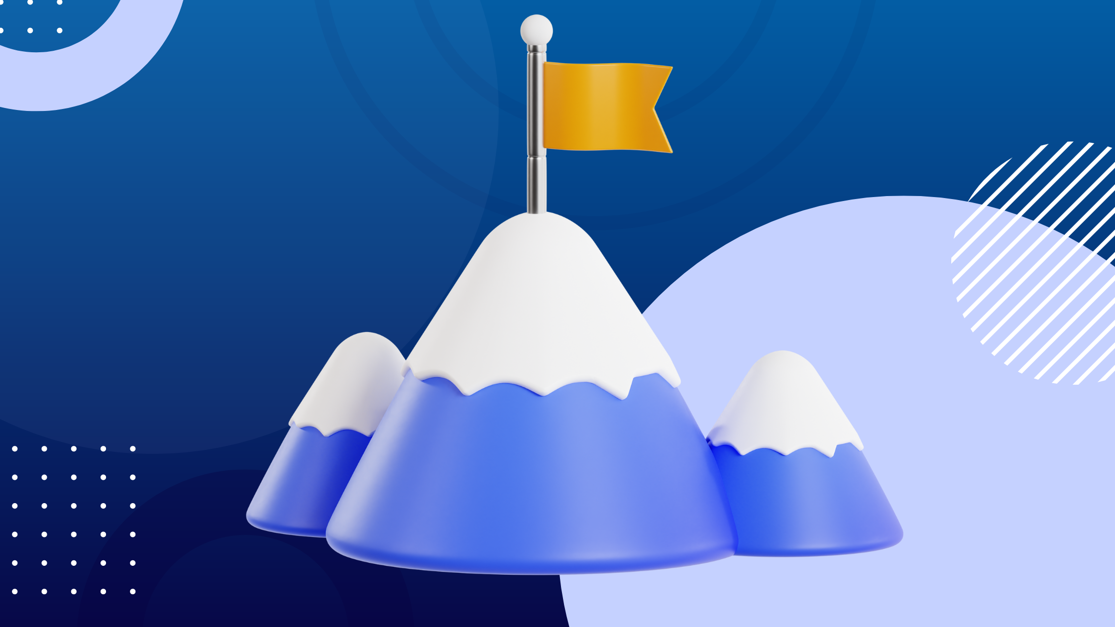 a mountain peak as a symbol of leadership styles 