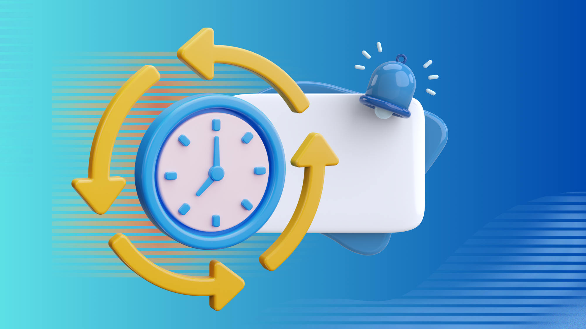 a clock on the blue background for symbolizing time management matrix 