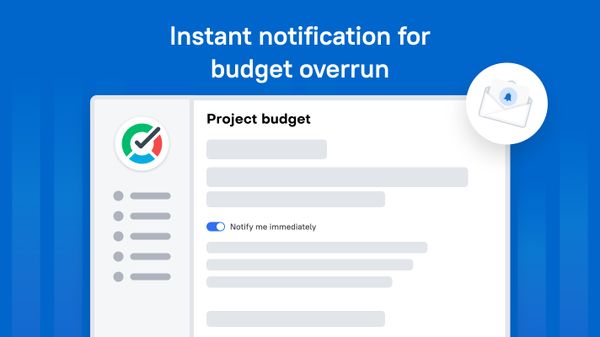 Get notified about exceeding the budget immediately