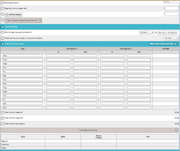 Best 10 Free Time Card Calculators